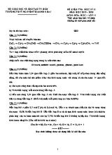 Đề kiểm tra học kỳ II môn Hóa học Lớp 11 - Năm học 2019-2020 - Trường THPT Nguyễn Thị Minh Khai
